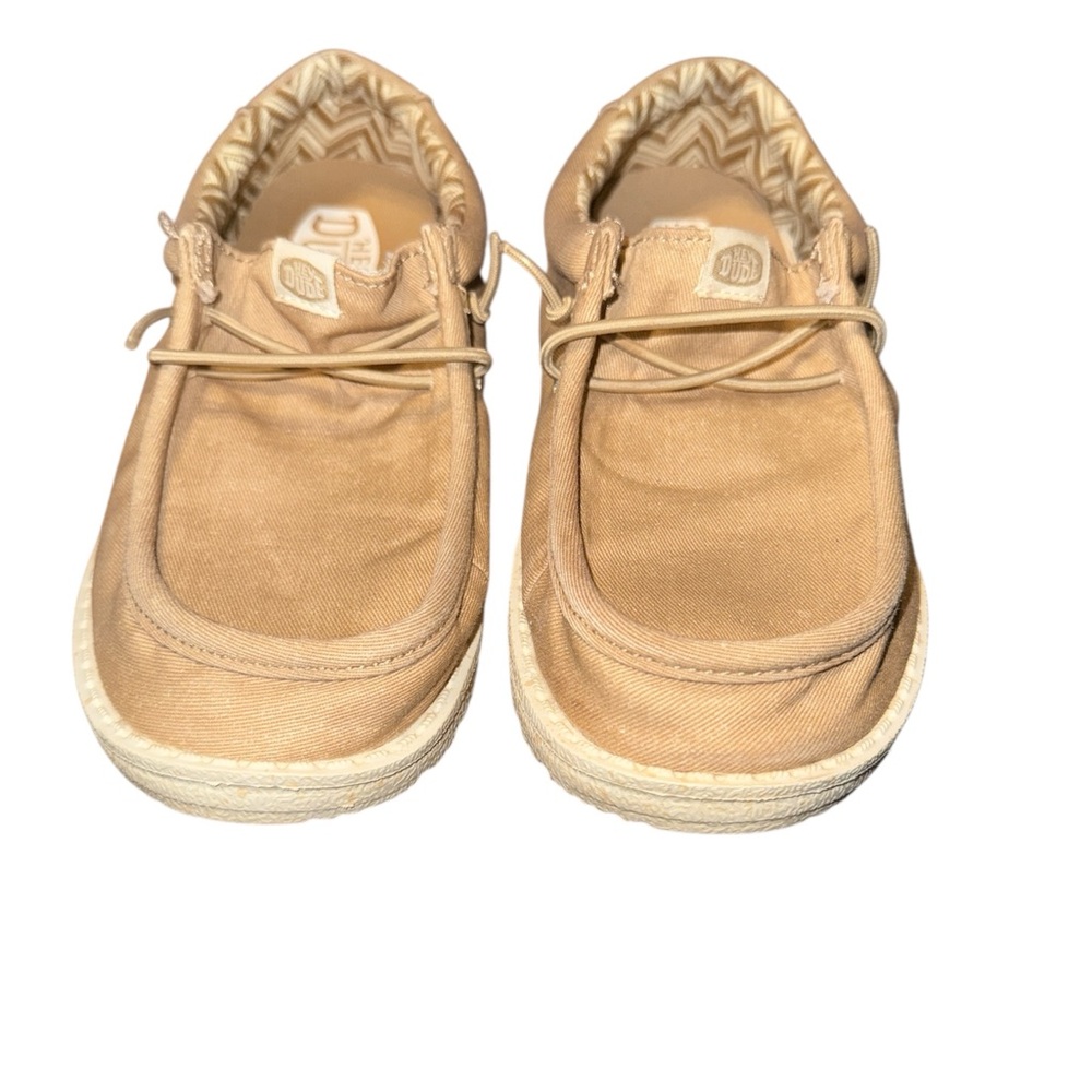 Hey Dude Tan Wally Canvas Shoes